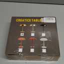 Portable LED Mushroom Table Lamp, 8.46'' Small Cordless Desk Night Light with 5200mAh Rechargeable Battery, Step less Dimming Lamp with 3 Colors for Bedroom/Bar/Coffee Shop (Gold)