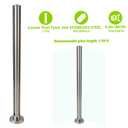 35.8" Round Glass Rail Post,Corner Glass Post Right Angled System