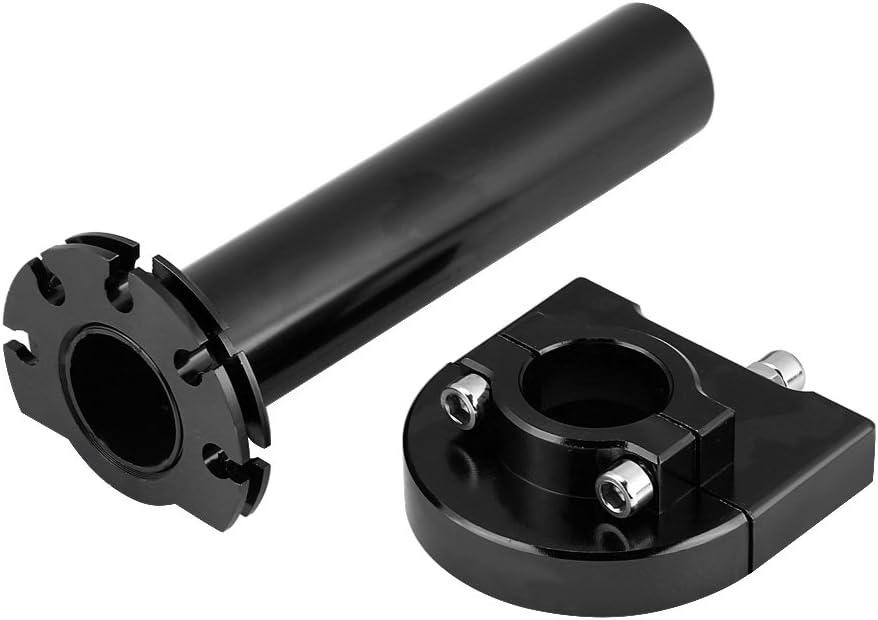 Acouto Throttle Grip Universal 7/8" Handlebar Throttle Grips Accelerator 22mm Throttle Accelerator Handle Grips for Motorcycle Scooter Dirt Bike ATV(Black)