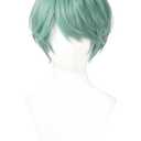 Topcosplay Men's Anime Short Light Green Cosplay Wig Halloween Carnival Party Wig