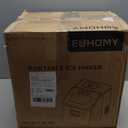 EUHOMY Countertop Ice Maker Machine, 40Lbs/24H Auto Self-Cleaning, 24 Pcs Ice/13 Mins, Portable Compact Ice Maker with Ice Scoop & Basket, Perfect for Home/Kitchen/Office/Bar(Silver)