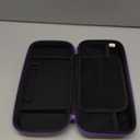 Orzly Carrying case for Nintendo Switch OLED and Switch Console - Purple Protective Hard Portable Travel case Shell Pouch for Nintendo Switch Console & Accessories