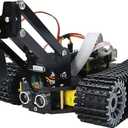 Freenove Tank Robot Kit for Raspberry Pi 5 4 B 3 B+ Zero 2 W, Crawler Chassis, Grab Objects, Ball Tracing, Line Tracking, Obstacle Avoidance, App Control, Camera, Servo (Raspberry Pi NOT Included)
