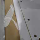 DWVO Fluted Makeup Vanity Desk with Large 27" Mirror and Lights, Modern Big Makeup Table with Power Outlet, 11 Shelves & 2 Drawers, 3 Color Lighting Modes, Dressing Table Vanity Set for Bedroom, White