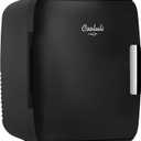Cooluli Mini Fridge for Bedroom  Car, Office Desk & Dorm Room  Portable 4L/6 Can Electric Plug In Cooler & Warmer for Food, Drinks, Skincare Beauty & Makeup  12v AC/DC & Exclusive USB Option, Black