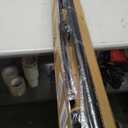 Tension Shower Curtain Rod 51-126In(4.25-10.5Ft), Long Shower Curtain Rod No Drilling for Window or Bathroom Patio, Adjustable Spring Shower Rod, Easy to Install Never Rust Rod Diameter 1.26Inch-Black