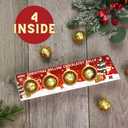 2 x Christmas Chocolatey Balls, Individually Foil Wrapped Candy, Great Stocking Stuffer Gift, 4 Inside, 1.41 Ounces (EXP 04/27/26)