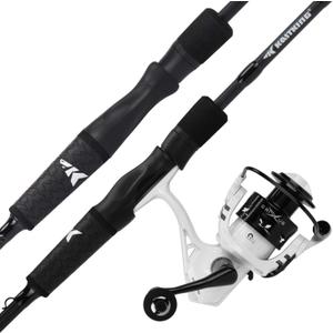 KastKing Crixus Spinning Combo, 2000 Reel, 5'6" L Rod | IM6 Blank, Zirconium Oxide Guide Rings, Super Polymer Handle, Lightweight Reel, Aluminum Spool, High Performance