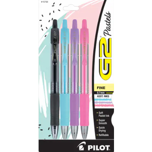 Pilot G2 Fine Point Soft Pastel Ink Pens