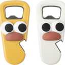 3 in 1 Magnetic Bottle Opener for Beer and Soda Cans, Cute Beer Bottle Opener Perfect for Home Kitchen Bar Camping Parties Accessories (Pack of 2)