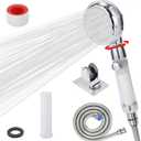 RV handheld shower head with filter for hard water | camper shower head with hose and on off switch | High pressure shower head replacement for MarineboatMotor Home