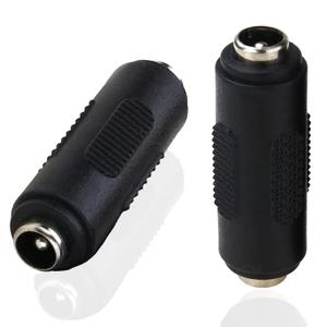 California JOS 12V 5.5mm x 2.1mm DC Power Connector Adapter 12/24V Female to Female Power Jack Socket for Led Strip CCTV Security Camera Cable Wire Ends Plug Barrel (Female to Female - 2PCS)