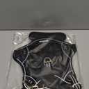 BUMBIN Tactical Dog Harness for Medium Dogs, No Pull, Reflective, Adjustable, Black, M(Neck:16-20", Chest:17-27")