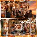 6 Pcs Thanksgiving Turkey Windsocks Thanksgiving Outdoor Decorations Boy Girl Turkey Hanging Windsocks for Tree Lawn Patio Fall Yard Decor for Home Party Garden Wall Balcony Decoration