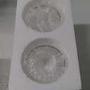 2 Pack Clear Water Ripple Glass Shade, Cylinder Light Fixture Replacement Globe or Cover with 1-5/8-Inch Fitter for Wall Sconce Chandelier Pendant Light, G0002