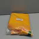 Hiasan Round Tablecloth 60 Inch - Waterproof Stain Resistant Spillproof Polyester Fabric Table Cloth for Dining Room Kitchen Party, Orange Yellow