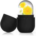 Ice Roller for Face and Eye, Ice Face Roller, Ice Roller Skin Care Tools Gifts for Women , Preppy Cute Silicone Ice Mold Stuff for Beauty(Black)