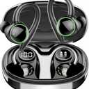 PEFUPEW 
Wireless Earbuds, Bluetooth 5.4 Headphones Sport Over Ear Buds With ENC Mic
ENC Noise Cancelling Mic, 48H, Wireless Earphone With Earhooks, Stereo Deep Bass, IP7 Waterproof Headset for Workout, Black