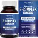 BioActive Vitamin B Complex - Blood Stream Ready, Methylated B Complex - Featuring Methylfolate, 3 BioActive Forms of B12, BenfoPure B1 & Pantesin B5 - 12 B Vitamins in Clinical Doses - 60 Servings BBD 09/2027
