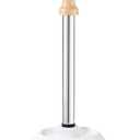Turtle Base Toilet Brush and Holder Set - Ceramic Toilet Bowl Cleaner Brush, DIY-Paintable Toilet Base Bathroom Brush for Home & Commercial Use - White