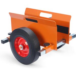 AIWFL Panel Dolly Heavy Duty Door Cart 1100LBS Capacity Slab Dolly Adjustable Drywall Mover with 10" Solid Wheels Panel Cart for Drywall Sheet Material Handling All Terrain Moving (Orange)