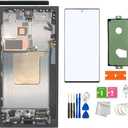 LCD Screen Compatible with Samsung Galaxy S24 Ultra 5G LCD Display Screen Assembly Replacement for Samsung S24Ultra Touch Digitizer Screen+ Tools(Black)