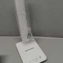 White crown LED Desk Lamp with 15W Wireless Charger & USB Port, Dimmable Table Lamp with 5 Lighting Modes, Sensitive Touch Control, Foldable & Portable Desk Light for Home, Office, Bedroom, Reading (Pro)