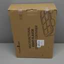 Snackle Box Container, Stainless Steel Divided Serving Tray with Lid and Handle, 8 Compartment Portable Snack Platters - Clear Storage Organizer for Fruit Candy Nuts Veggie - Perfect for Travel Party