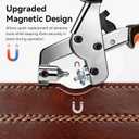 GRENTOOL Snap Fastener Tool Kit, Button Snap Kit with 100 Sets 15mm Boat Cover Snaps, Heavy Duty for Fabric, Leather, RV, Boat, Canvas, Sewing, DIY Crafts