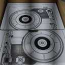 1 by ONE Vinyl Record Player with Bluetooth Input, All-in-One Turntable with Built-in Speakers, Phono Preamp, AT-3600L Cartridge, Belt Drive 33/45 RPM (Brown)