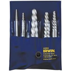 IRWIN Screw Extractor, Spiral Flute, 5-Piece (53545)