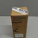 Pandaloo Glass Cups With Lids and Straws -20 Fl Oz- Perfect Size Iced Coffee Cup - Smoothie Cup With Bamboo Lid and On the go Lid - Glass Tumbler With Straw (1 Count (Pack of 1), Amber Sand)