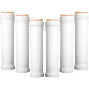 Shower Head Filters for High Pressure Shower Head, 6 PCS PP-Cotton Filter Cartridge for Hard Water Soften Hard Water, Handheld Shower Head Replacement Filters
