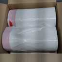 Amazon Basics 13 Gallon Tall Kitchen Drawstring Trash Bags, Clean Fresh Scent, 10% Post Consumer Recycled, 0.9 mil Thick, 200 Count (White)