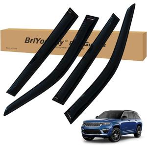 Vent Shades Rain Guards for Jeep Grand Cherokee 2022 2023 2024 2025 Accessories, for Jeep Grand Cherokee Window Deflectors Window Visors