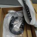 All Metal Dual Shower Head Combo with Curved Extension Arm, 10" High Pressure Rain Shower Head with Handheld Spray, Square Adjustable Rainfall Showerhead System, 71" Extra Long Shower Hose, Black