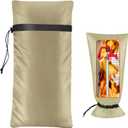 Outdoor Faucet Covers for Winter Freeze Protection, POROLIR Large 20" H x 10" W Thicker Insulation Long Faucet Sock for Outdoor Faucets & Yard Hydrant Hose Bib Insulated Spigot Covers Khaki