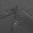 meioro Charcoal Grey Shower Curtain, Waffle Weave 256GSM Heavy Duty Textured Fabric Shower Curtains for Bathroom Hotel Spa, Luxury Weighted Polyester Cloth Bath Curtain Set with 12 Hooks, 72Wx84H