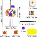 Winlyn 24 Sets Halloween Crafts Fall Pumpkin Crafts DIY Unfinished Paintable Wooden Pumpkin Wind Chimes Ornaments Craft Kits for Kids Classroom Activities Art Project Halloween Decoration Party Favors