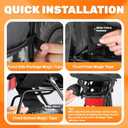 35L Bike Storage Bag Double Side Pannier Bags,Waterproof Cargo Rack Pack Saddle Bag Shoulder Bags with Rain Cover for Riding ,Multi-function Bicycle Rear Seat Trunk Panniers Pouch Cycling Accessories