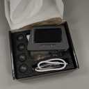 RV Tire Pressure Monitoring System (TPMS) - TPMS Sensors Set of 4 with 6 Alarm Modes | Solar/USB Charger | LCD Display | for RV/Truck/SUV/MPV/Sedan