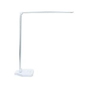White crown LED Desk Lamp Dimmable Table Lamp Reading Lamp with USB Charging Port, 5 Lighting Modes, Sensitive Control, 30/60 Minutes Timer White, First-Generation, Silver