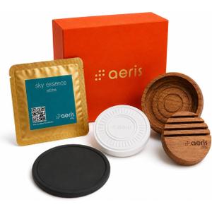 Aeris Car Fragrance Orb Starter Kit - Includes Orb + Refillable Scent Stone (Sky Essence (Starter Kit))
