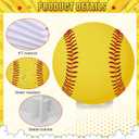 Capoda 3.9 ft Large Softball Party Signs Decoration Sports Cardboard Cutout Stand up Backdrop for Softball Birthday Decor Balls Photo Viewing Events Game Day Celebrations Supplies