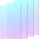 Iridescent Acrylic Sheets 8"x12" | 3mm Thick (1/8") | Rainbow Color-Changing Plexiglass | Perfect for Crafts, Signs, and Displays | 4-Pack | Lightweight & Durable | Scratch-Resistant