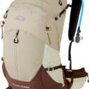 IX INOXTO Hiking Backpack, Camping Backpack, 30L Waterproof Hiking Daypack with 3L Water Bladder and Rain Cover (Khaki)
