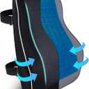 Gel Lumbar Support Pillow for Office Chair Car Gaming Chair Lower Back Pain Relief Back Support, Cooling Memory Foam Cushion for not stand the heat, 3D Mesh Cover Ergonomic Orthopedic Back Rest, Gel Full Back-17'*16'*5'