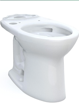 TOTO Drake Two-Piece Elongated 1.6 GPF Universal Height TORNADO FLUSH Toilet with CEFIONTECT, Cotton White - CST776CSFG#01