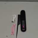 Go Brush Pro - Cordless Hair Straightener Brush Portable Comb for Travel, USB Charging, Fast Heating, with LCD Display (Black)