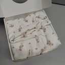 mushie Muslin Baby Swaddle Blanket | 100% Organic Cotton (Pink Flowers)